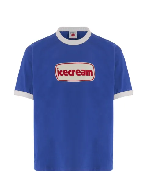 ICECREAM logo-print ringer T-shirt