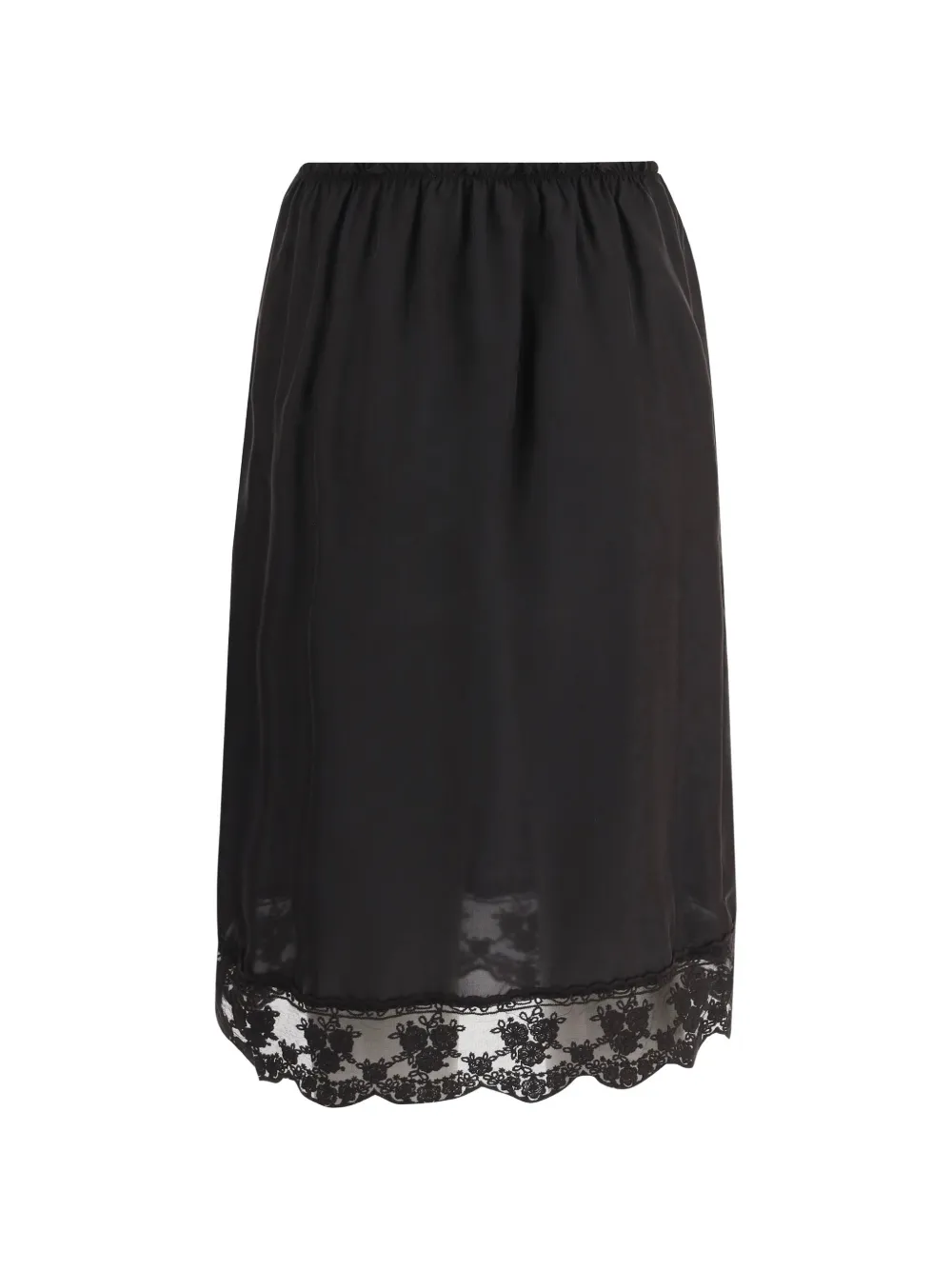 The Garment lace-trim mini skirt - Nero