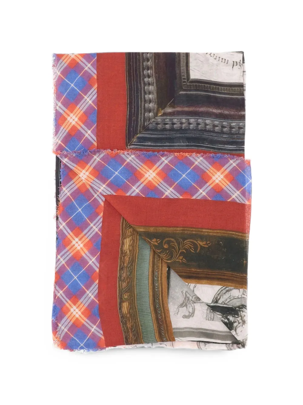 Faliero Sarti Sjaal met print Rood