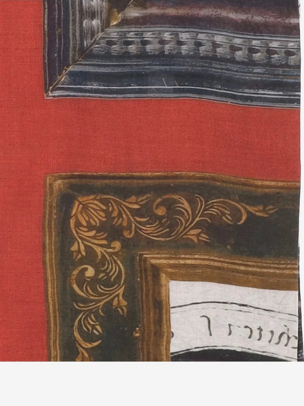 Faliero Sarti Sjaal met print Rood