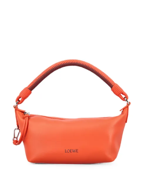 LOEWE Bolsa tote Cala mini de couro com alça trançada
