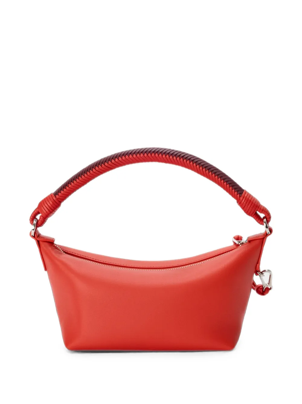 LOEWE Cala leren shopper met gevlochtend handvat Oranje