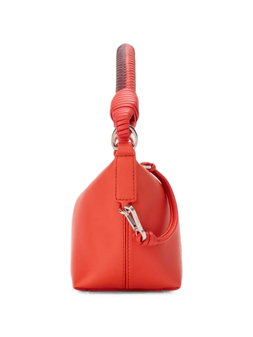 LOEWE Cala leren shopper met gevlochtend handvat Oranje