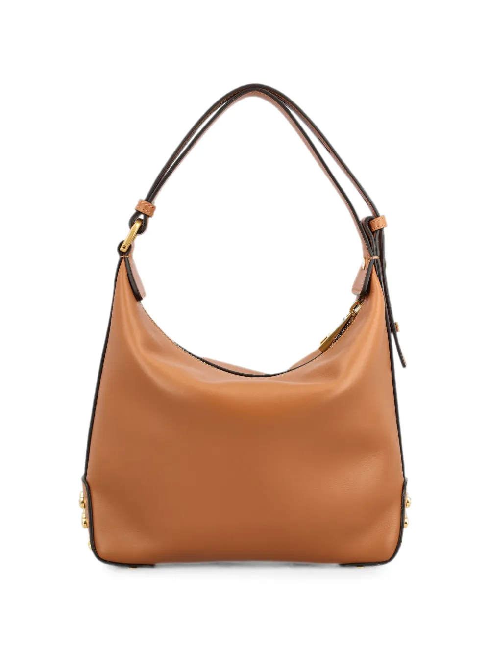 Tod's Mini-tas van leer met metalen stippen Bruin