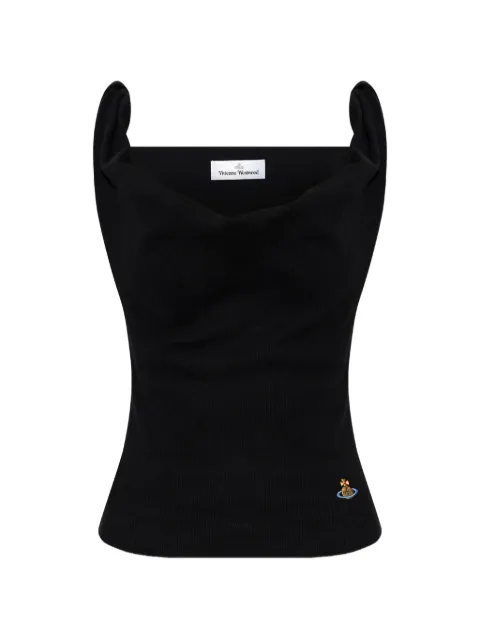 Vivienne Westwood Anna Orb-embroidered draped top