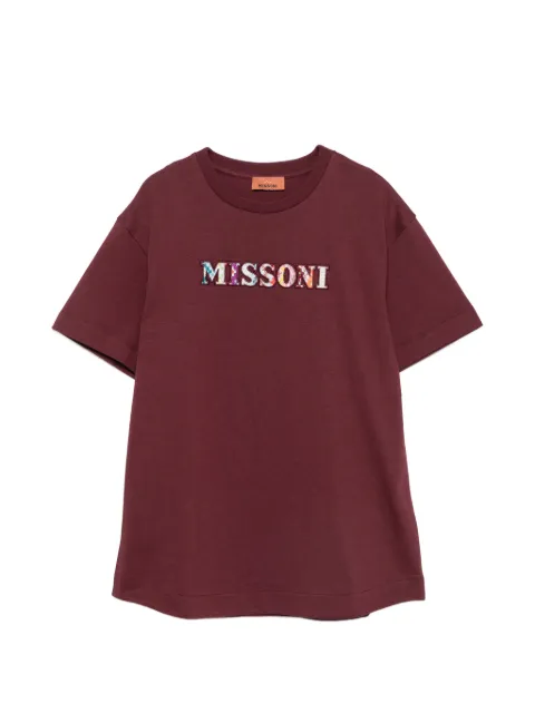 Missoni Kids playera con parche del logo