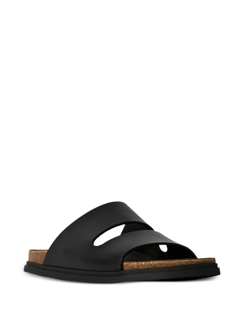 The Row leather band sandals Zwart