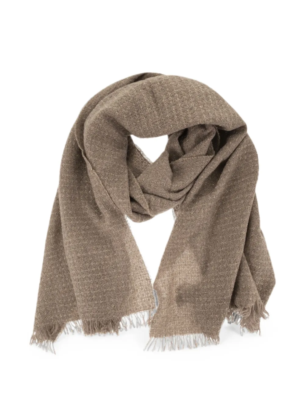 Fabiana Filippi fringed scarf - Marrone