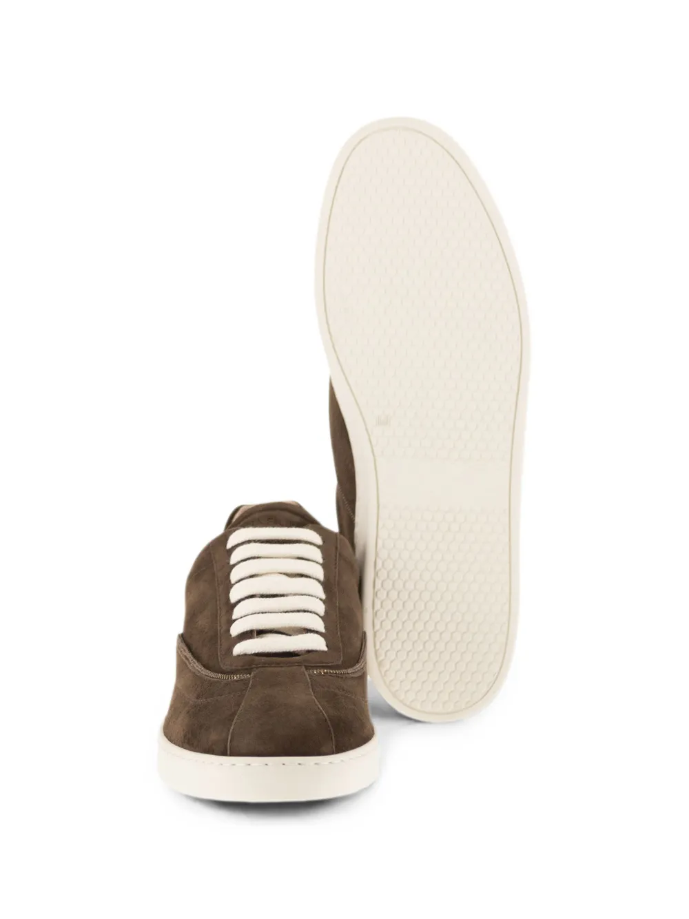 Fabiana Filippi metallic-trim suede sneakers Bruin