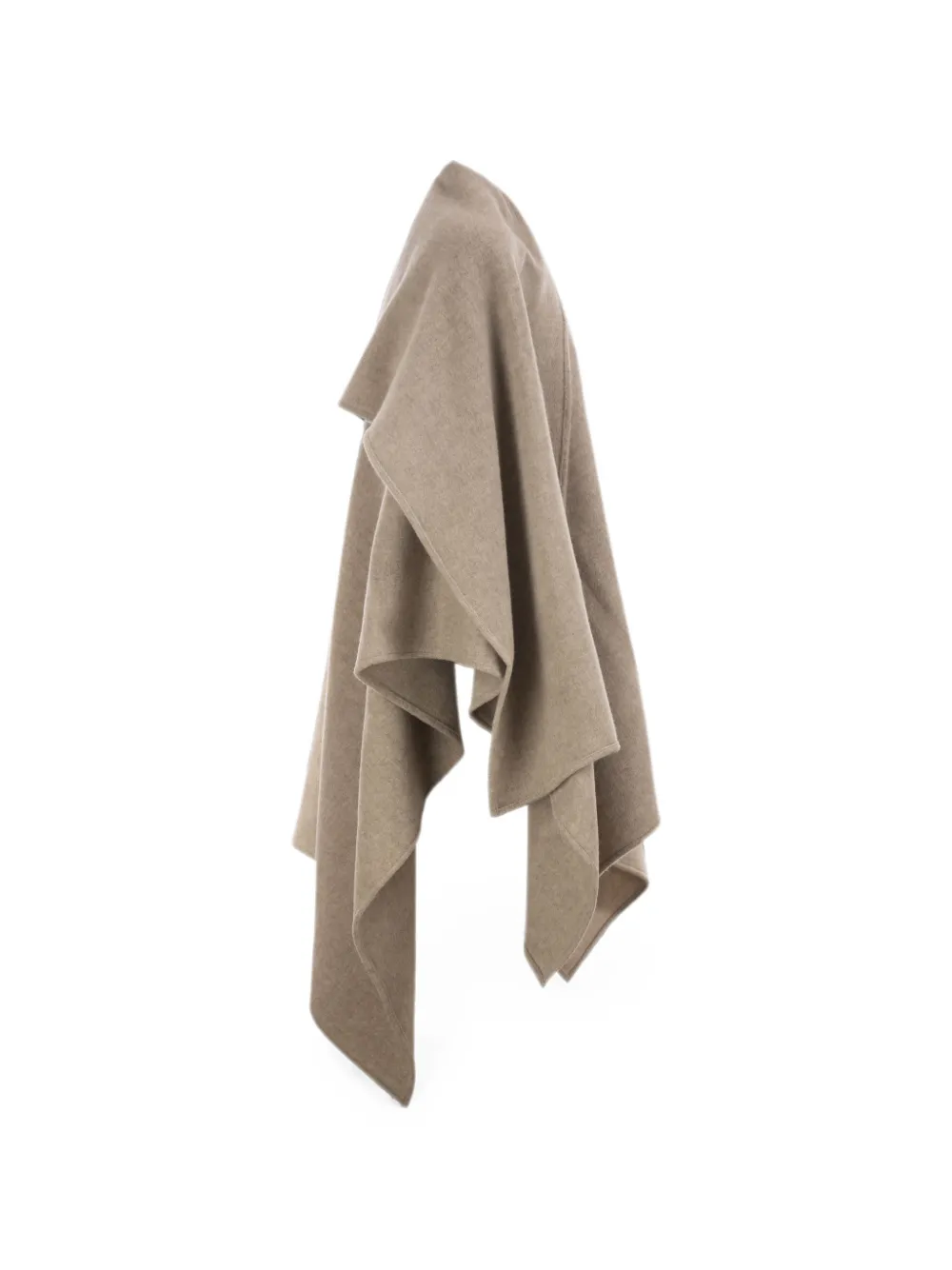 Fabiana Filippi Cape met sjaal detail Beige