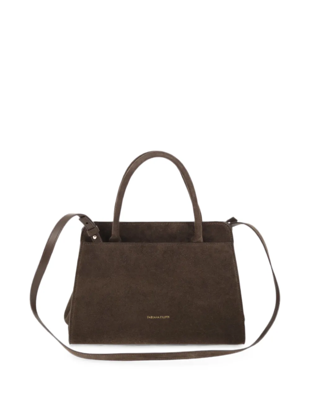 Fabiana Filippi Medium suède shopper Bruin