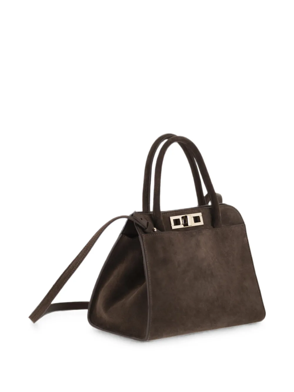 Fabiana Filippi Medium suède shopper Bruin