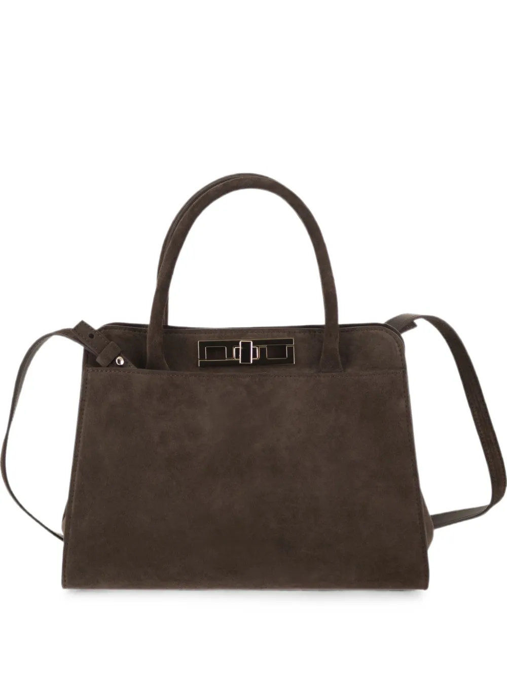 Fabiana Filippi medium suede tote bag - Brown