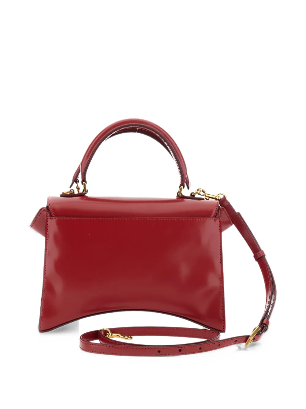 Balenciaga Hourglass Avenue top handle bag small in carmin red Rood