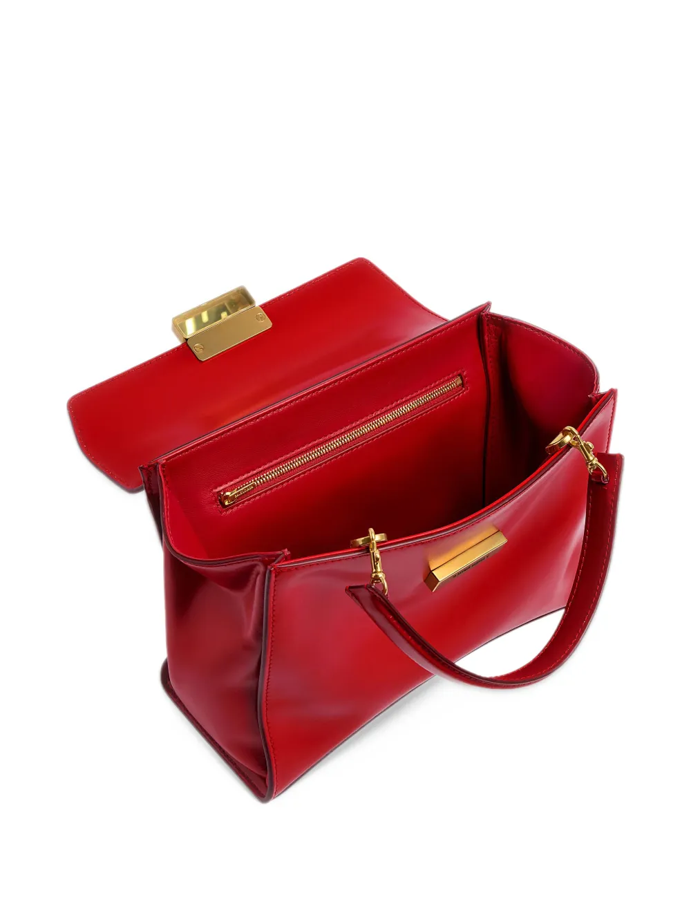 Balenciaga Hourglass Avenue top handle bag small in carmin red Rood