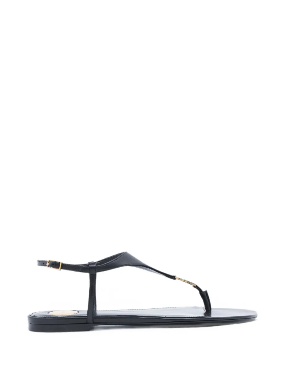 Saint Laurent Cassandra T-bar Sandals In Blue