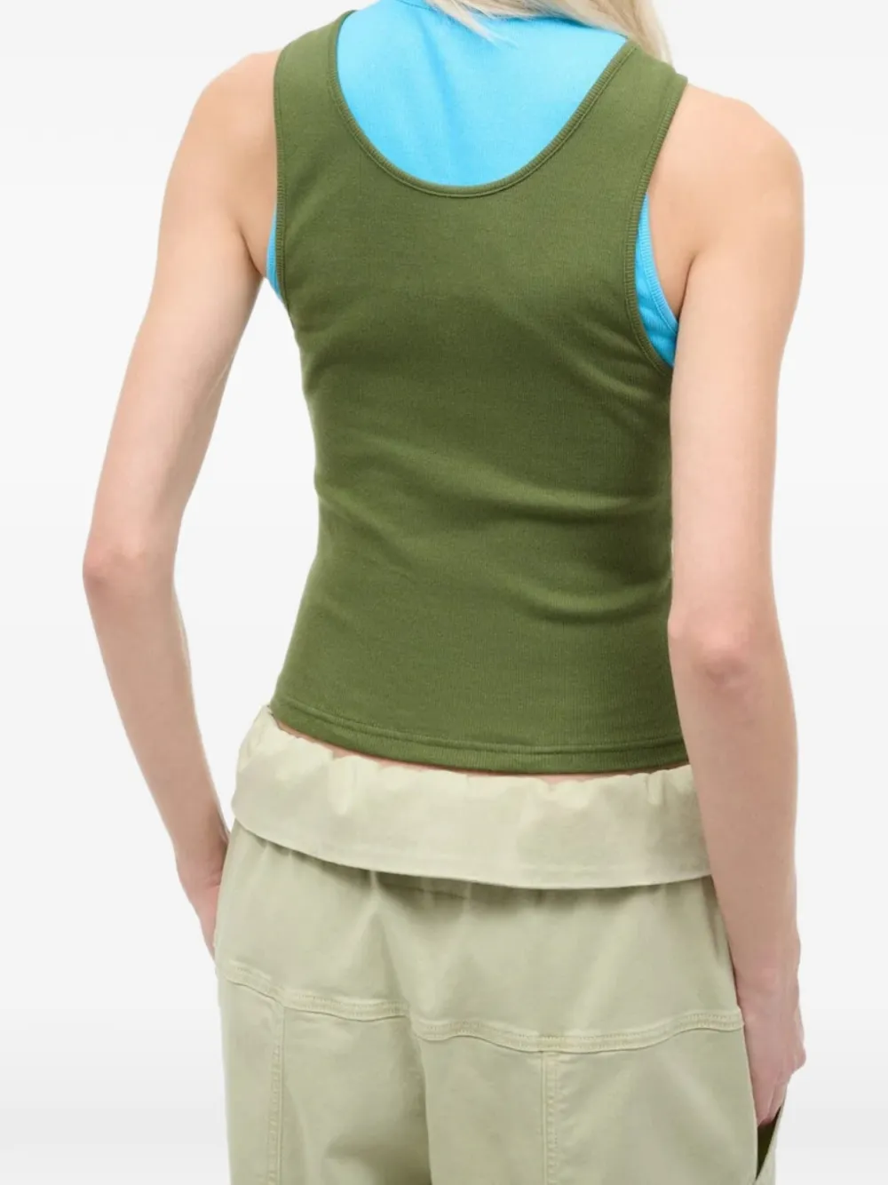 STAUD Gelaagde tanktop Groen