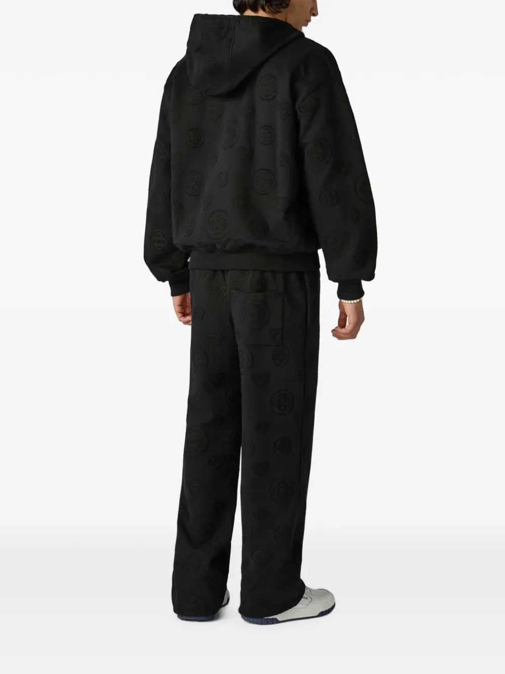 Casablanca Hoodie met monogramprint Zwart