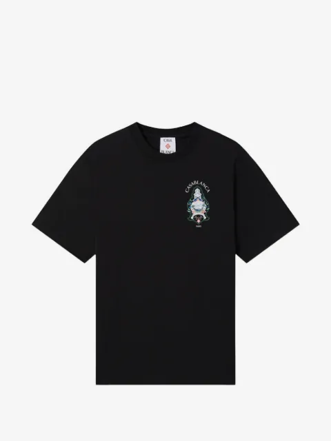 Casablanca Hotel Emblem graphic-print T-shirt