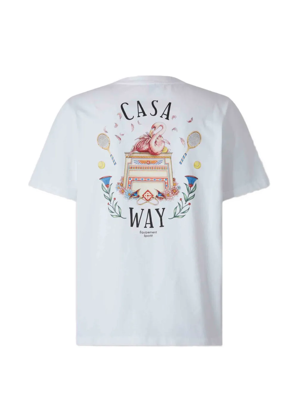 Casablanca Katoenen T-shirt met grafische print Wit