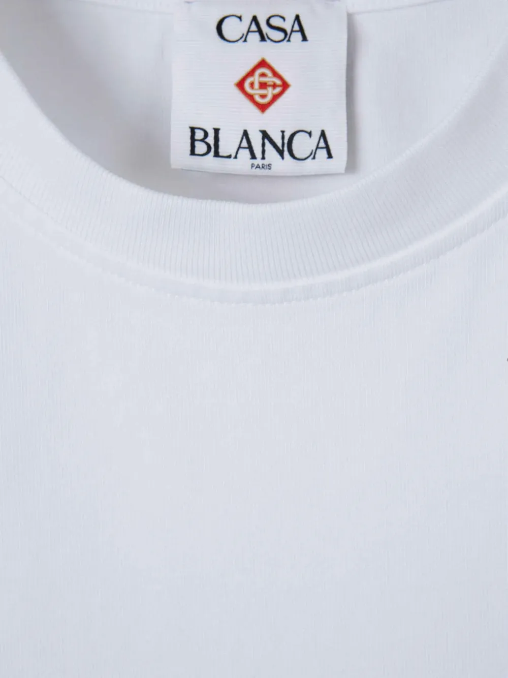 Casablanca Katoenen T-shirt met grafische print Wit