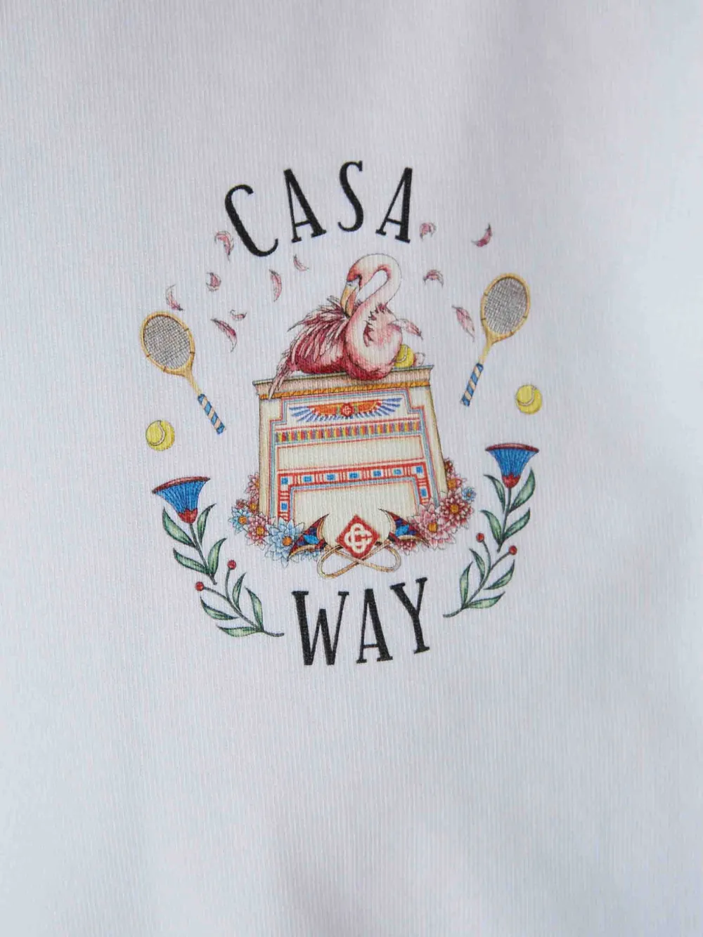 Casablanca Katoenen T-shirt met grafische print Wit