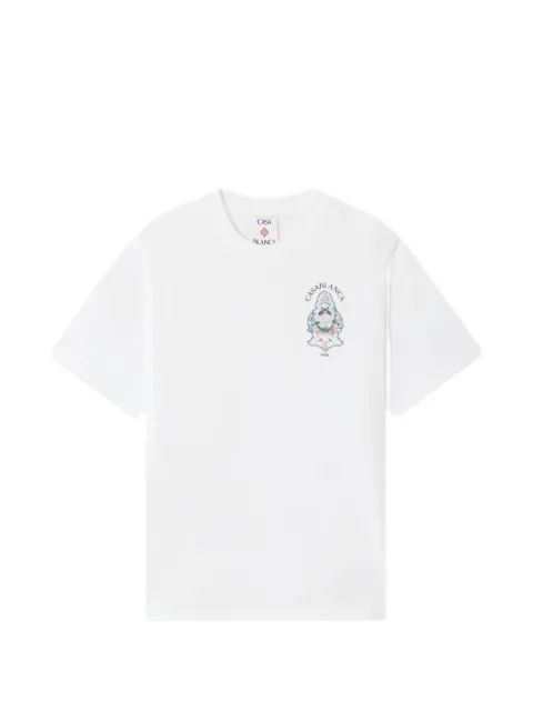 Casablanca Hotel Emblem graphic-print T-shirt