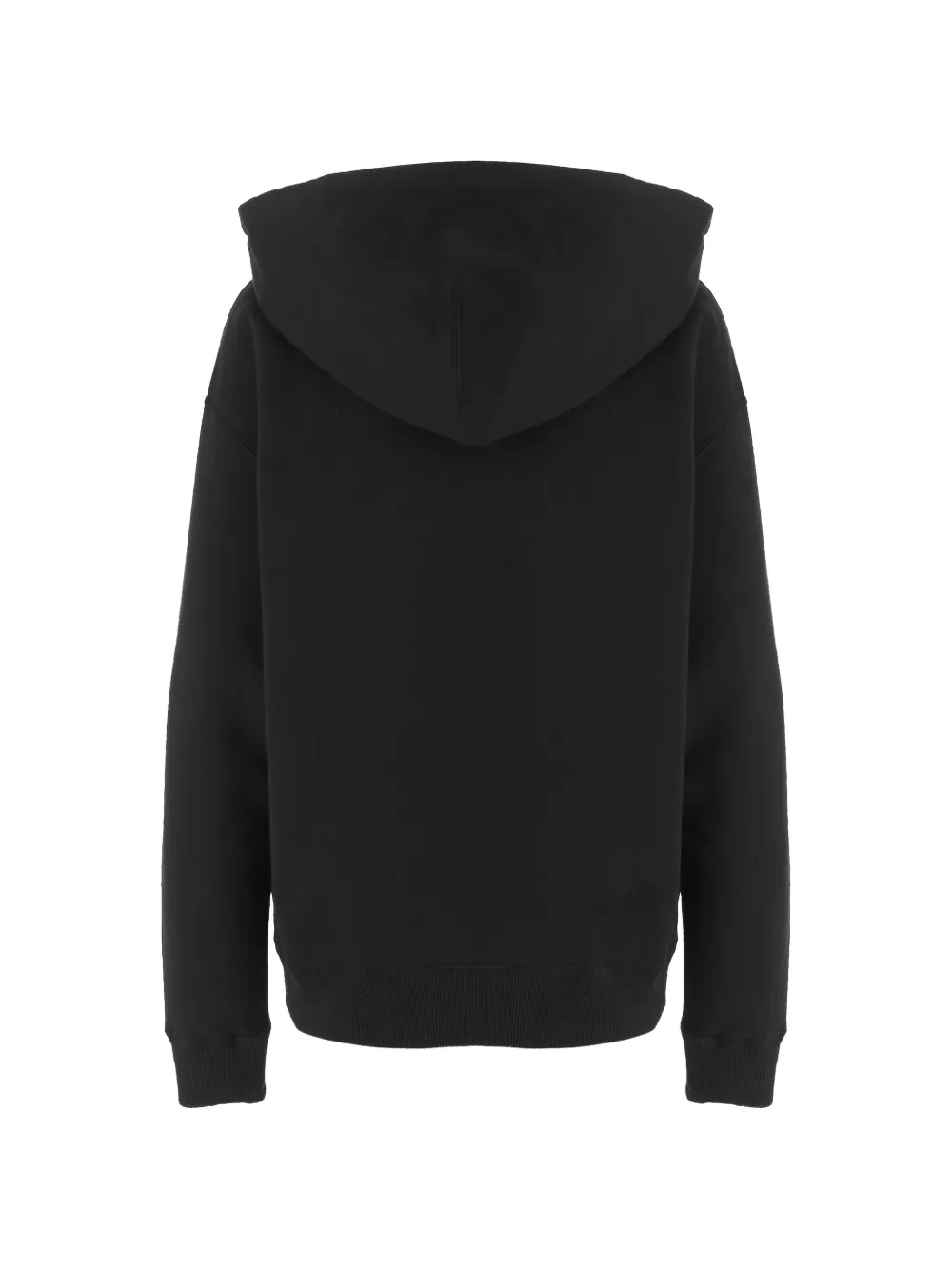 Jil Sander Hoodie met logoprint en rits Zwart