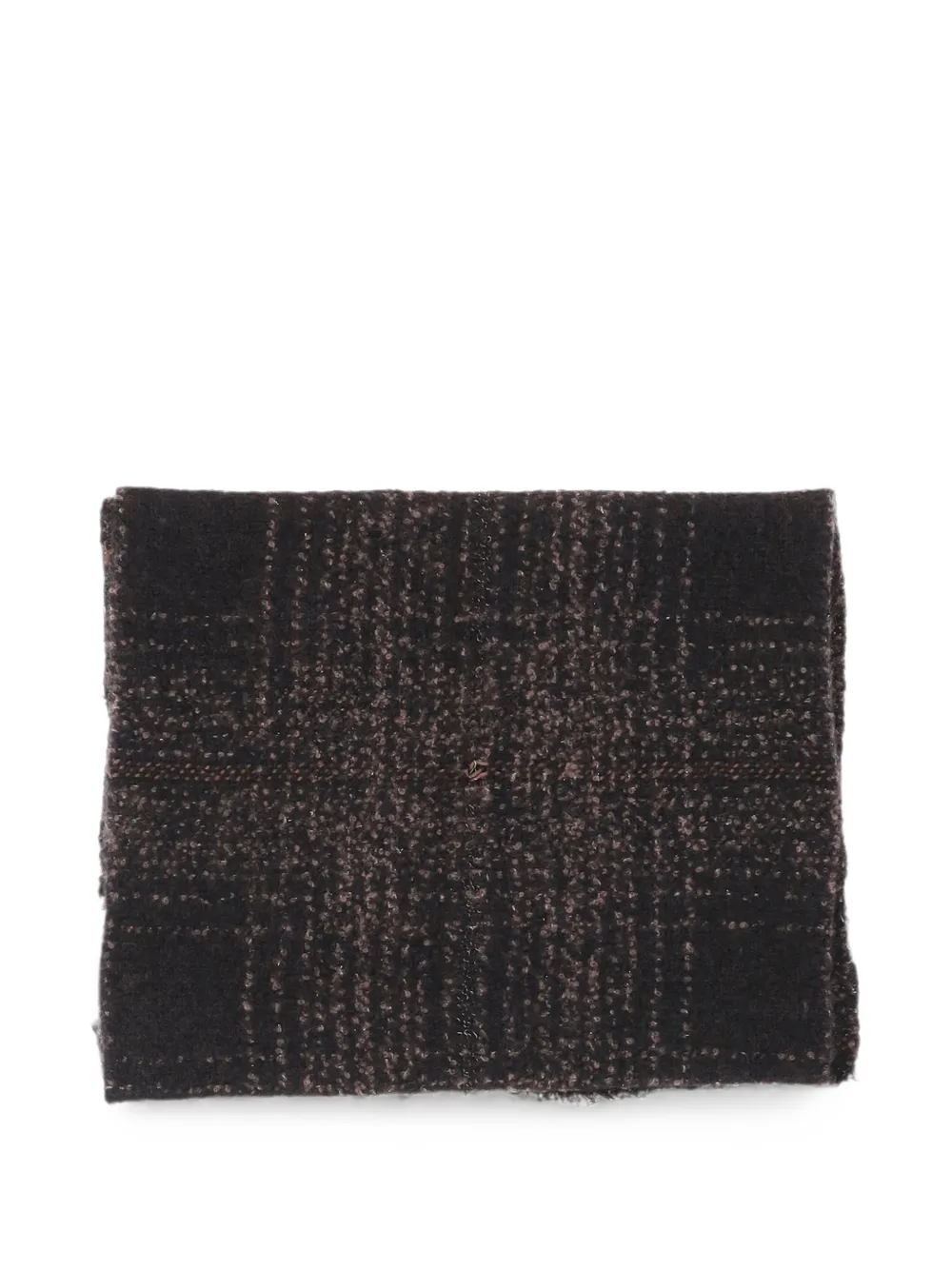 Faliero Sarti check-pattern scarf - Nero