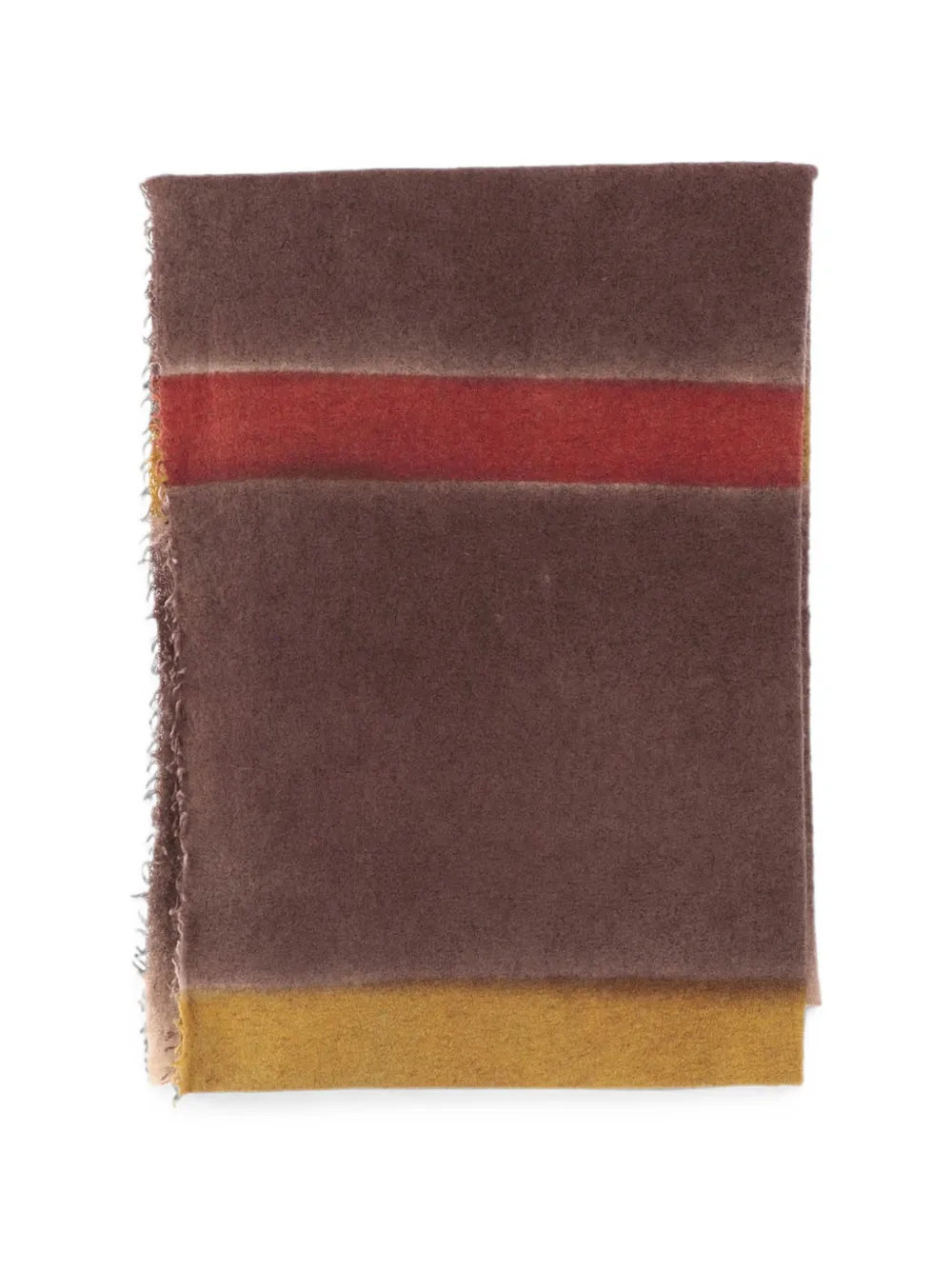 Faliero Sarti Eros fringed scarf - Marrone