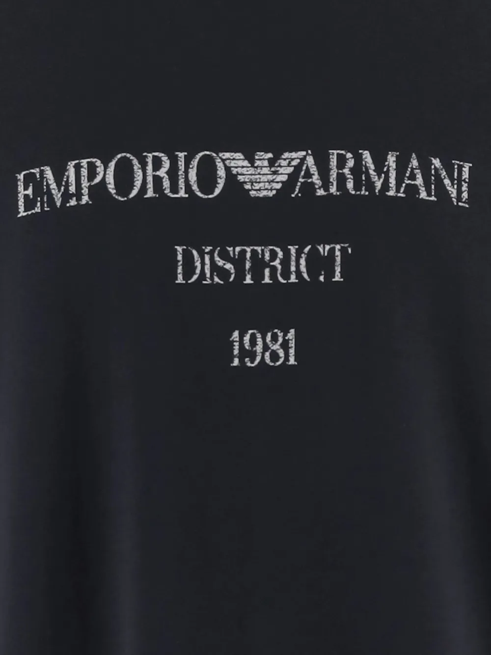 Emporio Armani T-shirt met logoprint Blauw