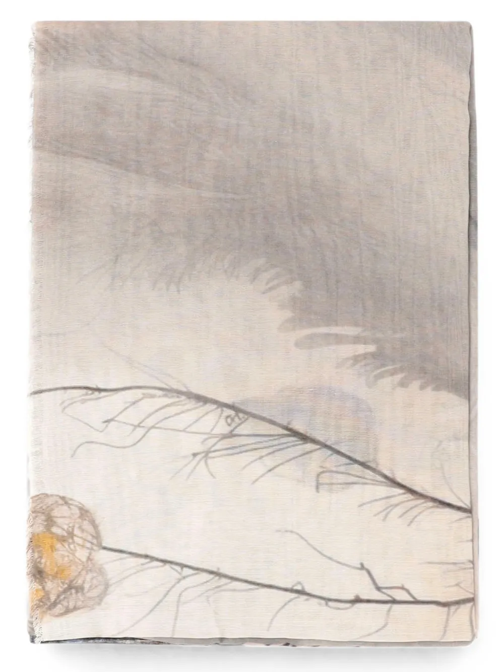 Faliero Sarti Sjaal met patroon Beige