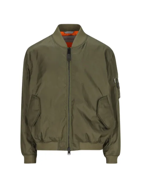 Balenciaga off-shoulder oversized bomber jacket
