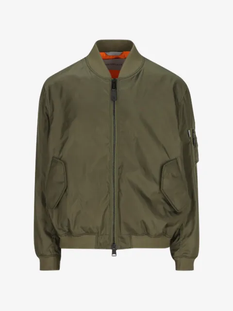 Balenciaga off-shoulder oversized bomber jacket