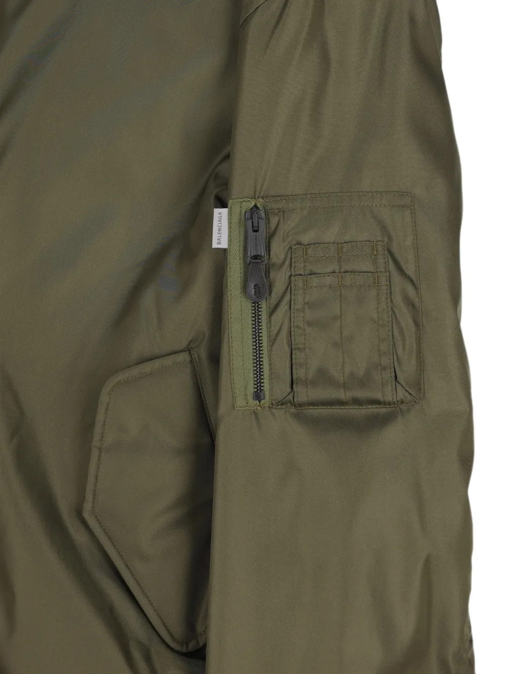 Balenciaga Bomberjack met rits Groen