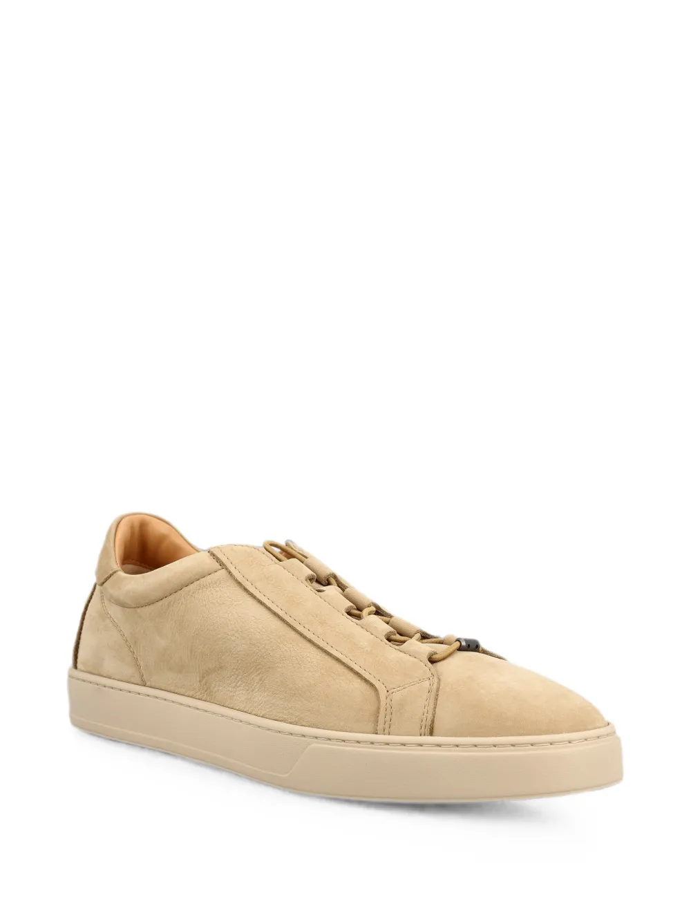 Tod's Gommino-detail lace-up sneakers Beige