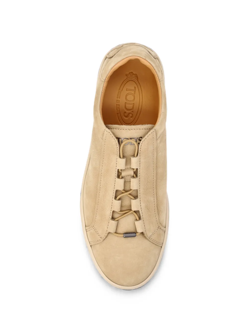 Tod's Gommino-detail lace-up sneakers Beige