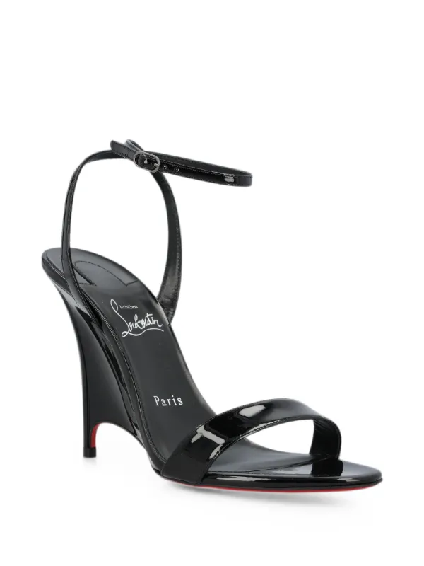 Christian Louboutin Zeezeenella 100 Mm Strappy Sandals Patent Calf