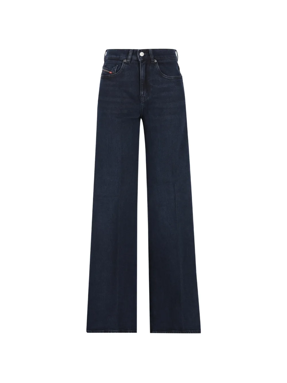 Diesel logo-patch wide-leg jeans - Blu