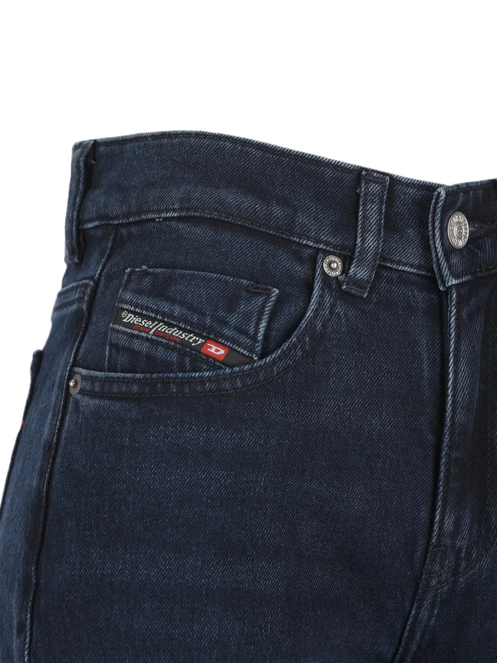Diesel Jeans met logopatch Blauw