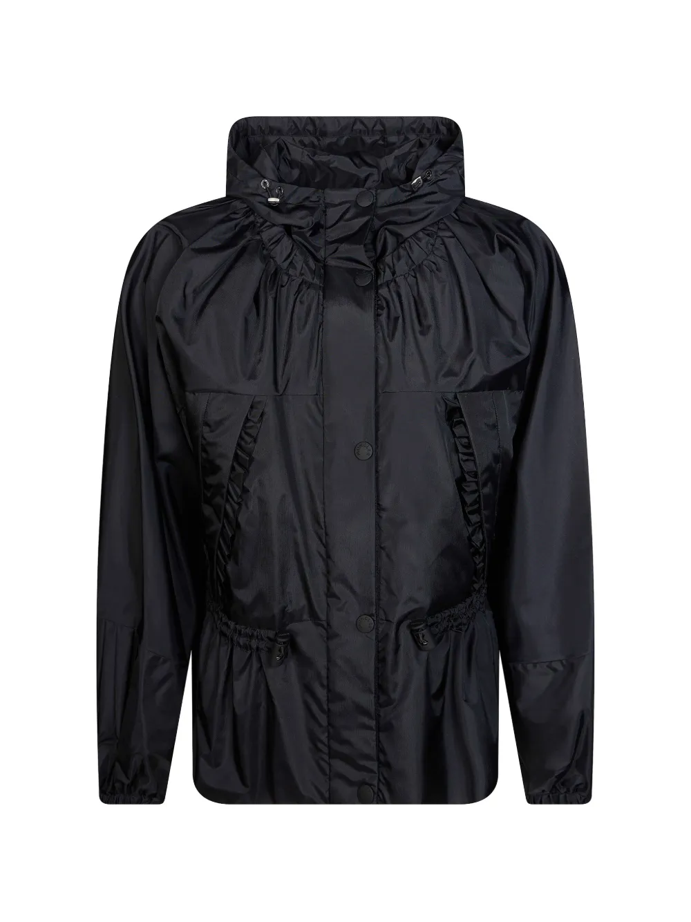 Moncler Imaginaire Canvas Short Parka In Black