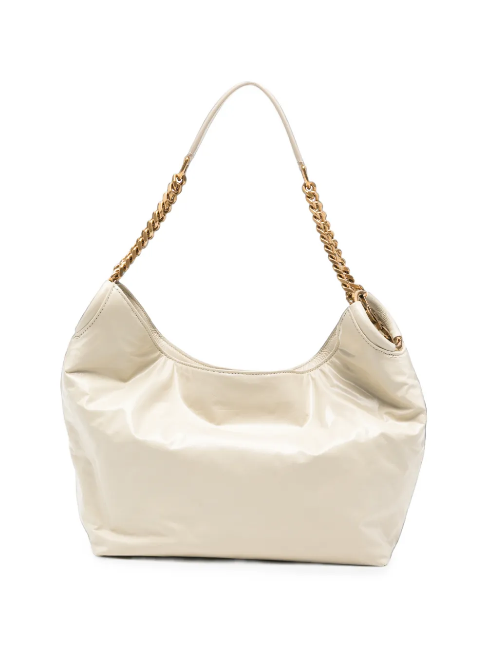 Saint Laurent small Hortense chain-link shoulder bag - Nude