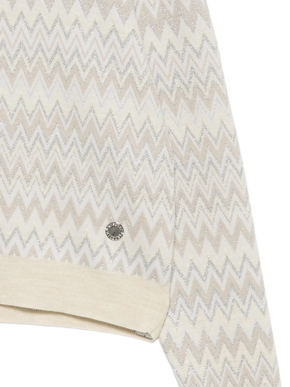 Missoni Kids Trui met zigzag-patroon Beige