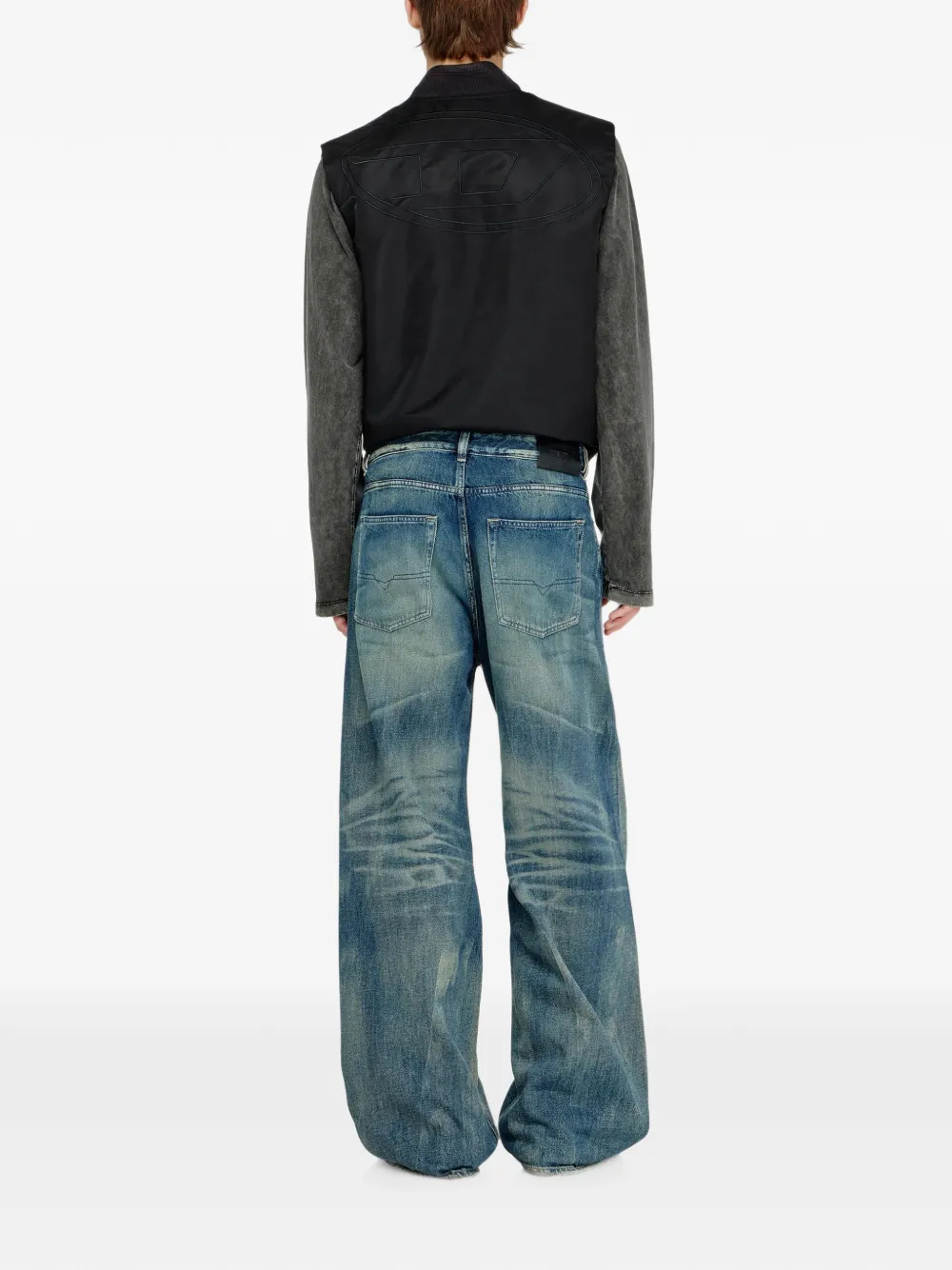 Diesel D-Rise jeans met vervaagd effect Blauw