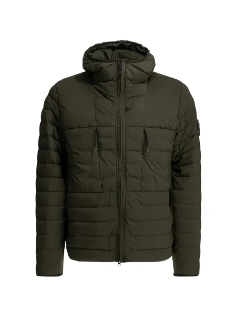 Stone Island quilted hooded jacket