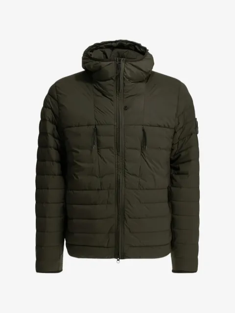 Stone Island quilted hooded jacket