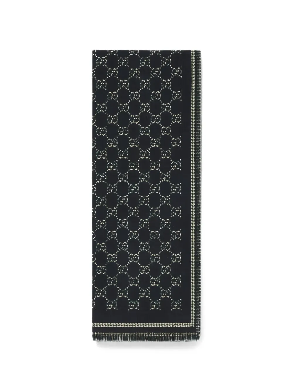 Gucci GG wool jacquard scarf