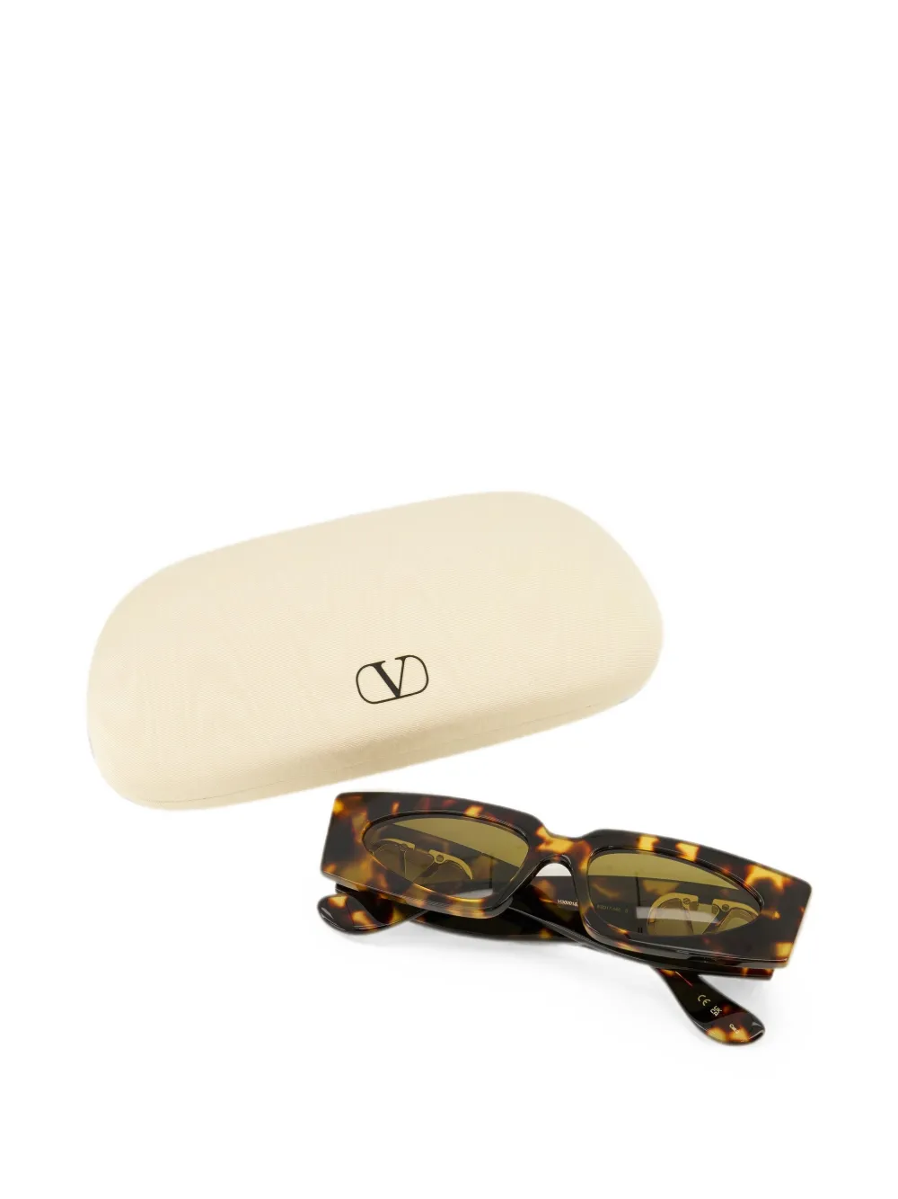 VALENTINO GARAVANI EYEWEAR VLogo Signature zonnebril met schildpadschild-effect Bruin