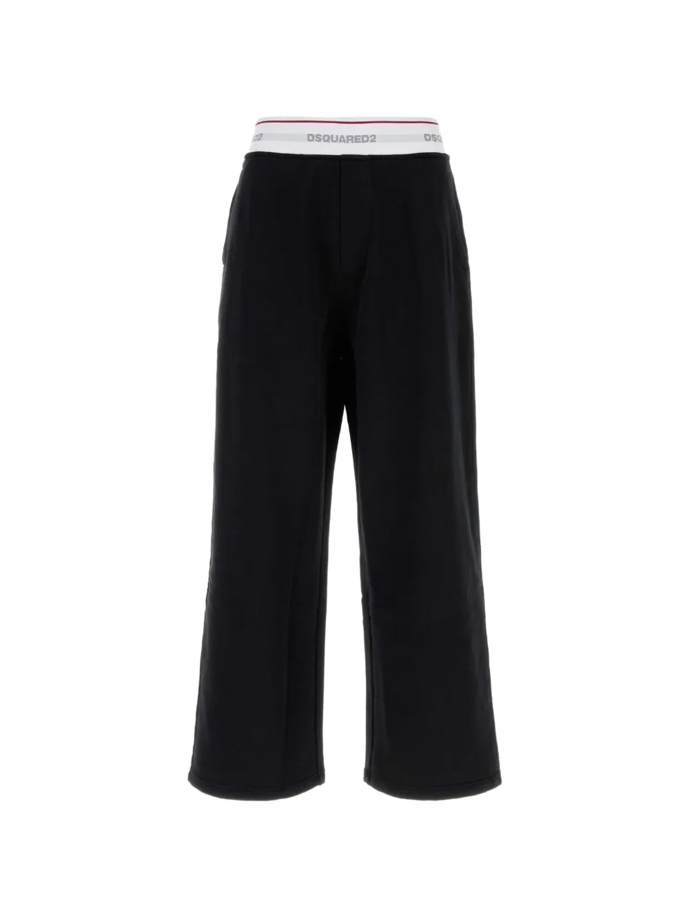 DSQUARED2 logo-waistband jersey track pants - Nero
