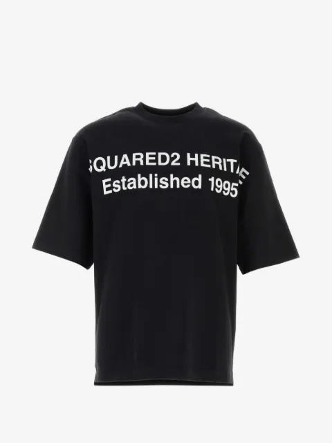 DSQUARED2 로고 프린트 티셔츠